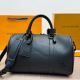 Black Daily Letters Zipper Bags