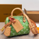 Green Daily Letters Patchwork Bags