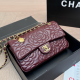 Burgundy Daily Letters Chains Bags