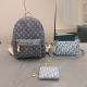 Grey Daily Letters Zipper Bags