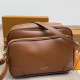 Brown Daily Letters Zipper Bags