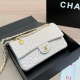 Cream White Daily Letters Chains Bags