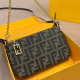 Brown Daily Letters Chains Bags