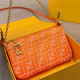 Tangerine Red Daily Letters Chains Bags