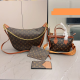 Brown Daily Letters Chains Bags
