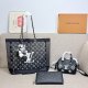 Black Daily Letters Patchwork Bags