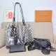 Black Daily Letters Patchwork Bags