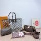 Brown Daily Letters Patchwork Bags