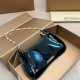 Black Daily Letters Zipper Bags
