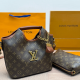 Brown Daily Letters Chains Bags