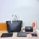 Black Daily Letters Patchwork Bags