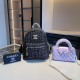 Black Daily Letters Patchwork Bags