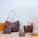 Brown Daily Letters Patchwork Bags