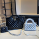 Black Daily Letters Patchwork Bags