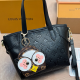 Black Daily Letters Patchwork Bags