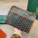 Black Brown Daily Letters Zipper Bags