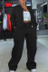 Black Casual Solid Color Zipper Zipper Collar Long Sleeve Two Pieces
