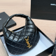 Black Daily Letters Zipper Bags