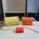 Orange Yellow Daily Letters Patchwork Bags