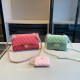 Pink Green Daily Letters Patchwork Bags