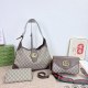Khaki Daily Letters Patchwork Bags
