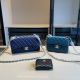 Blue Black Daily Letters Patchwork Bags