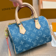 Blue Daily Letters Zipper Bags