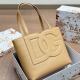 Khaki Daily Letters Patchwork Bags