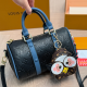 Blue Black Daily Letters Zipper Bags