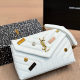 White Daily Letters Patchwork Bags