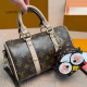 Apricot Brown Daily Letters Zipper Bags