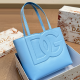 Blue Daily Letters Patchwork Bags