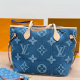 White Blue Daily Letters Patchwork Bags