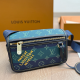 Blue Daily Letters Zipper Bags