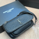 Black Silver Daily Letters Patchwork Bags