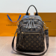 Black Brown Daily Letters Zipper Bags