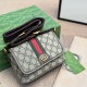 Brown Daily Letters Patchwork Bags
