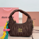 Dark Brown Daily Letters Zipper Bags