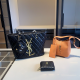 Black Yellow Daily Letters Patchwork Bags