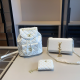 White Daily Letters Patchwork Bags