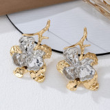 Gold Daily Flowers Irregular Earrings