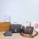 Brown Daily Letters Patchwork Bags