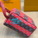 Red Daily Letters Zipper Bags