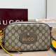 Brown Daily Letters Zipper Bags