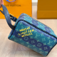 Blue Daily Letters Zipper Bags