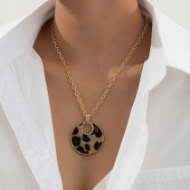 Gold Daily Leopard Print Chains Necklaces