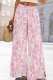 Light Pink Casual Print Patchwork Loose Wide Leg Full Print Bottoms