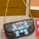Brown Daily Letters Chains Bags