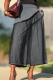 Grey Casual Solid Color Mesh Loose Wide Leg Patchwork Bottoms