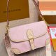 Pink Daily Letters Patchwork Bags